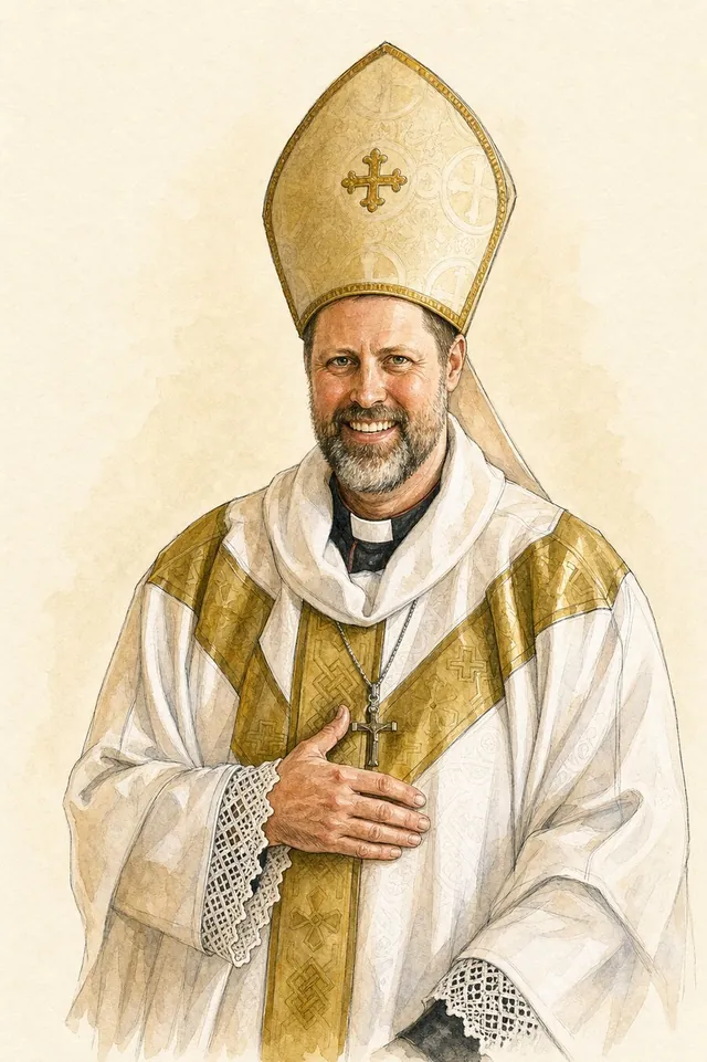 Bishop Ashley R. Deutschmann in episcopal vestments