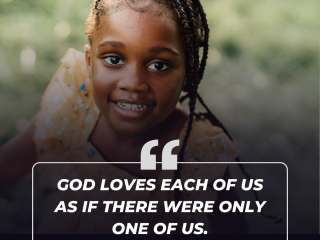 God loves each of us as if there were only one of us