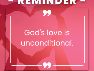 Gods love is unconditional