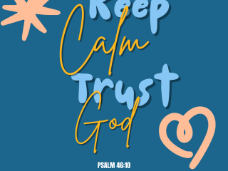 Keep calm trust god