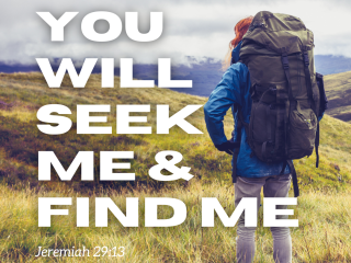 You will seek me find me